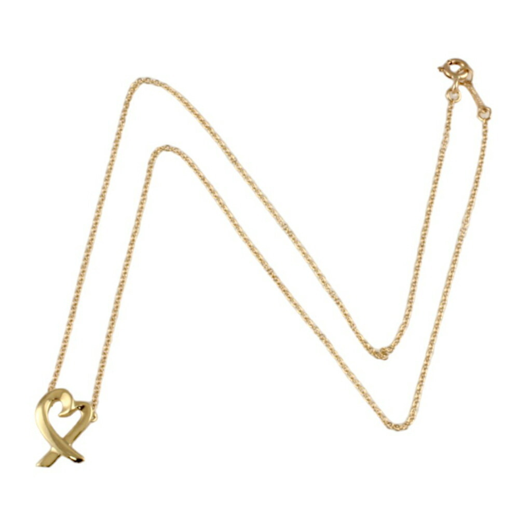 Tiffany Loving Heart Necklace 18K Gold Women's TIFFANY&Co.