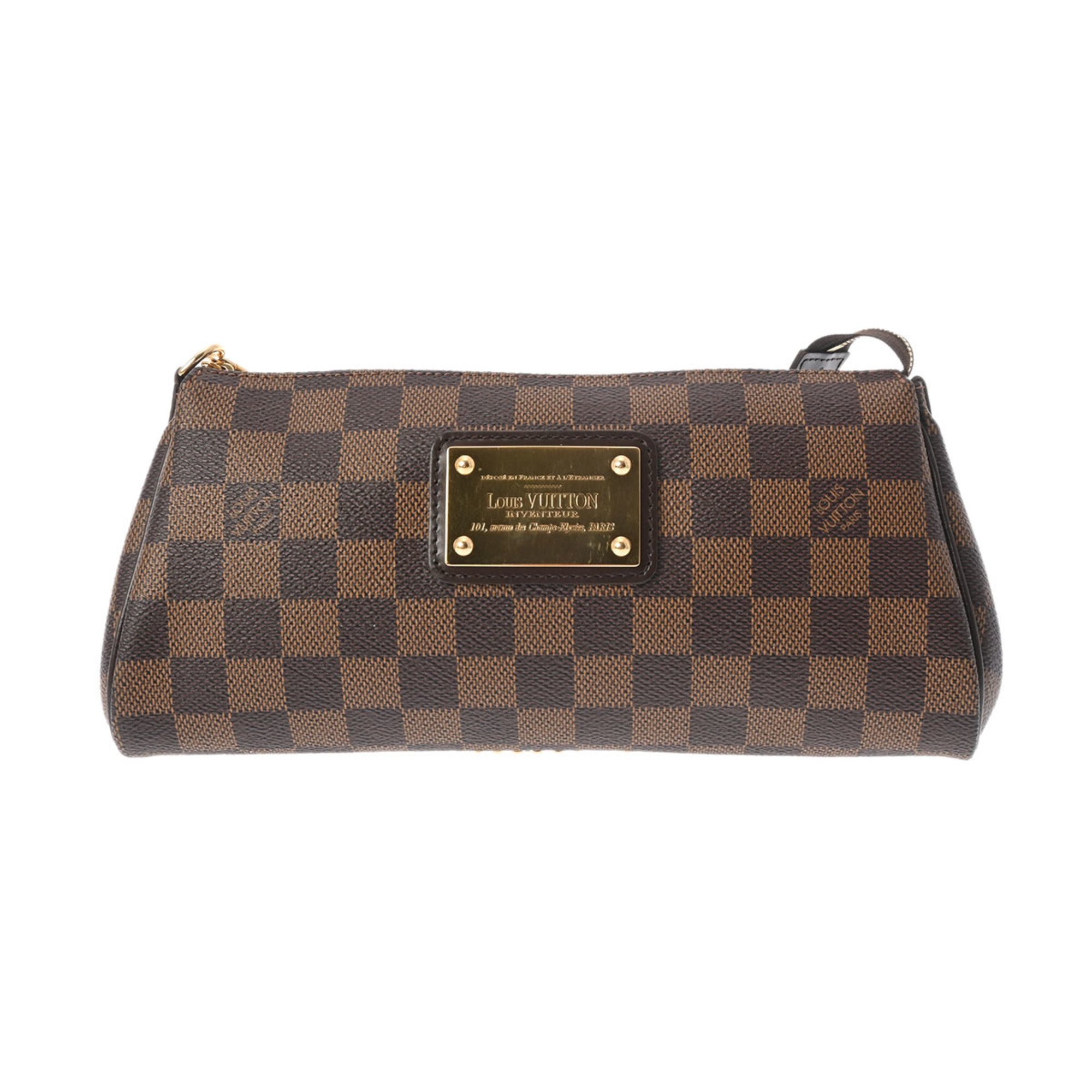 LOUIS VUITTON Damier Eva Brown N55213 Women's Canvas Shoulder Bag