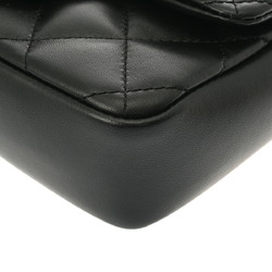 CHANEL Chanel Matelasse Flap Bag 18cm Black AS2431 Women's Lambskin Shoulder