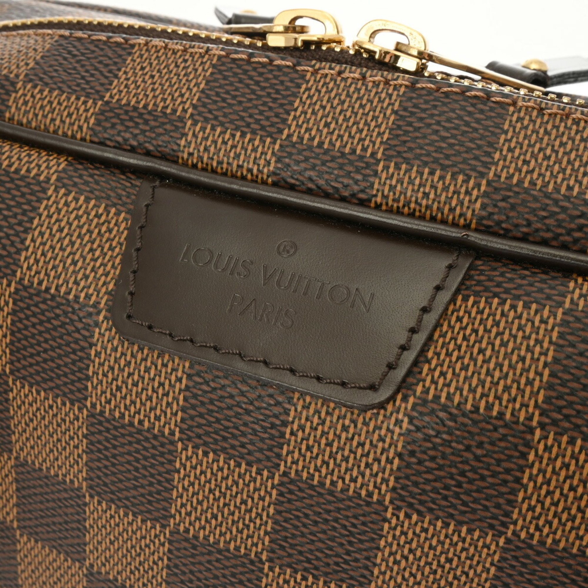 LOUIS VUITTON Damier Rivington PM Brown N41157 Women's Canvas Handbag