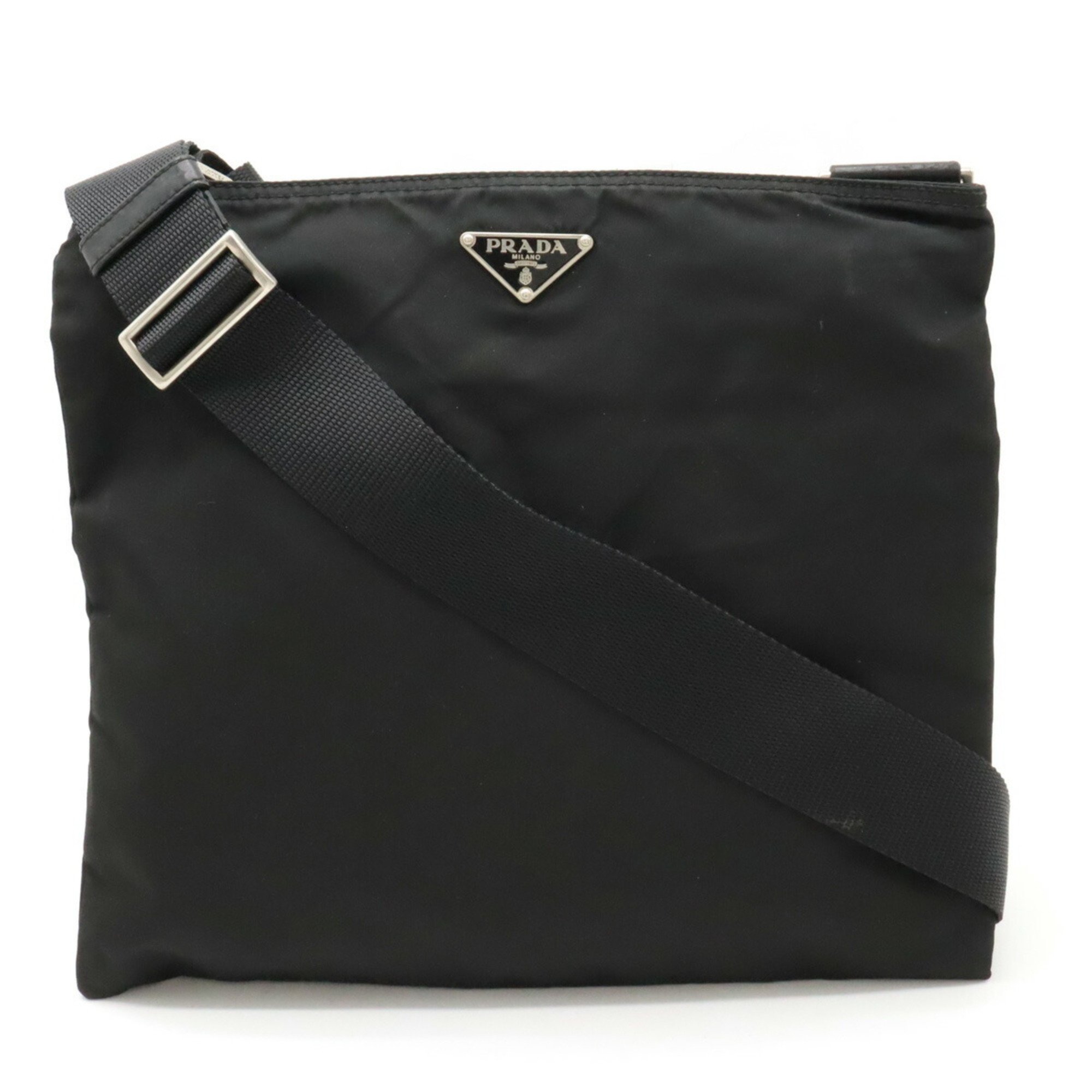 PRADA Prada Shoulder Bag Nylon Leather NERO Black BT0175