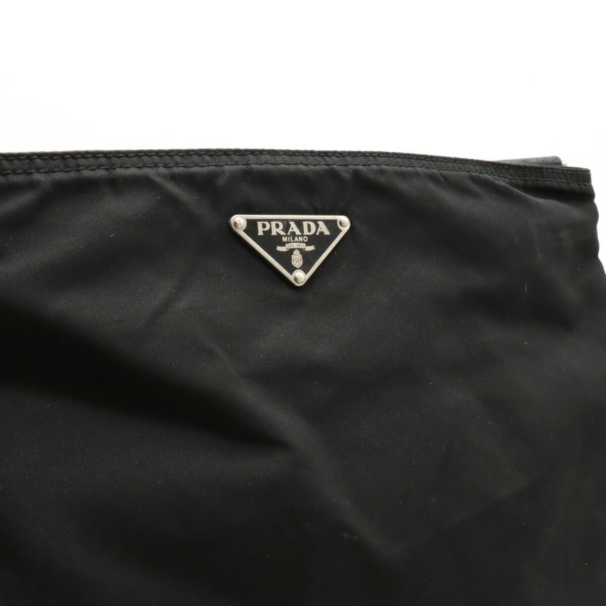 PRADA Prada Shoulder Bag Nylon Leather NERO Black BT0175