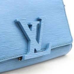 LOUIS VUITTON Epi Pochette Louise Shoulder Bag Clutch Leather Blue