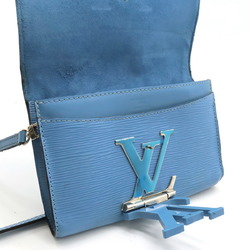 LOUIS VUITTON Epi Pochette Louise Shoulder Bag Clutch Leather Blue