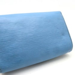 LOUIS VUITTON Epi Pochette Louise Shoulder Bag Clutch Leather Blue