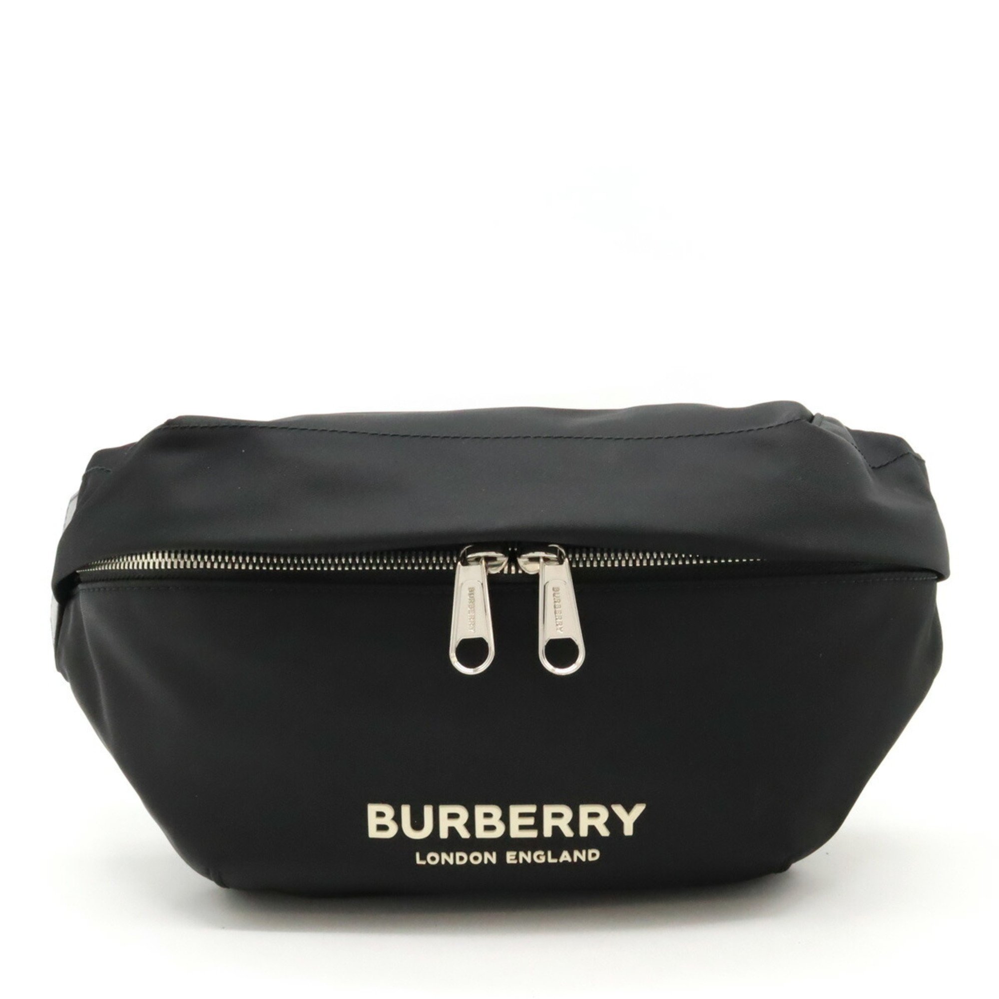 BURBERRY SONNY Body bag, bum waist pouch, nylon, leather, black, 8049095