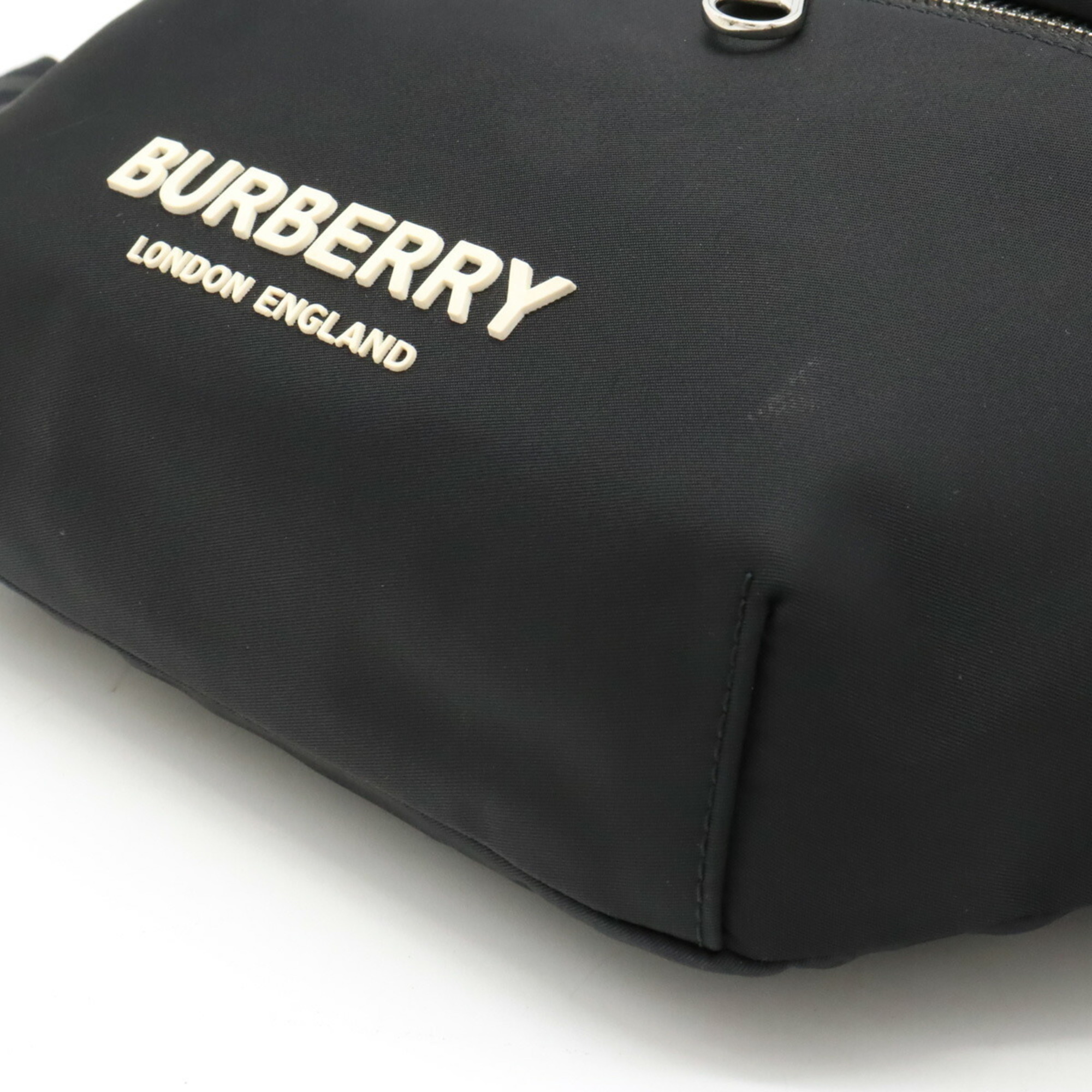 BURBERRY SONNY Body bag, bum waist pouch, nylon, leather, black, 8049095