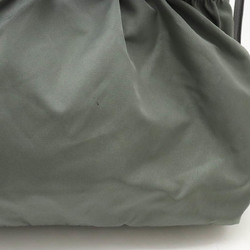 PRADA Prada Ribbon Tote Bag Handbag Shoulder Nylon Leather ARDESIA Khaki Gray Purchased at a domestic boutique BN1970