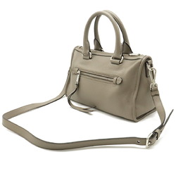 PRADA Prada Handbag Shoulder Bag Leather Greige 1BB022