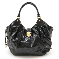 LOUIS VUITTON Louis Vuitton Monogram Mahina Surya L Tote Bag Shoulder Patent Leather Noir Black M95881