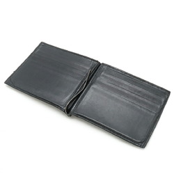 BOTTEGA VENETA Intrecciato wallet with money clip, leather, black, 123180