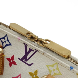 LOUIS VUITTON Louis Vuitton Monogram Multicolor Alma Handbag Blanc White M92647