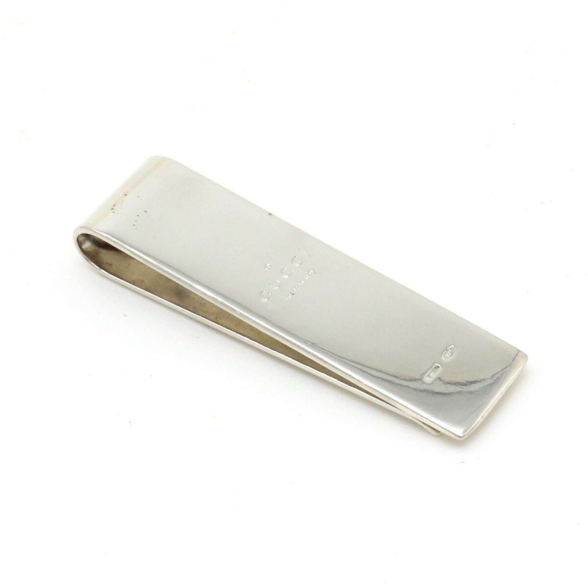 GUCCI GG Pattern Money Clip Bill SV925 Silver