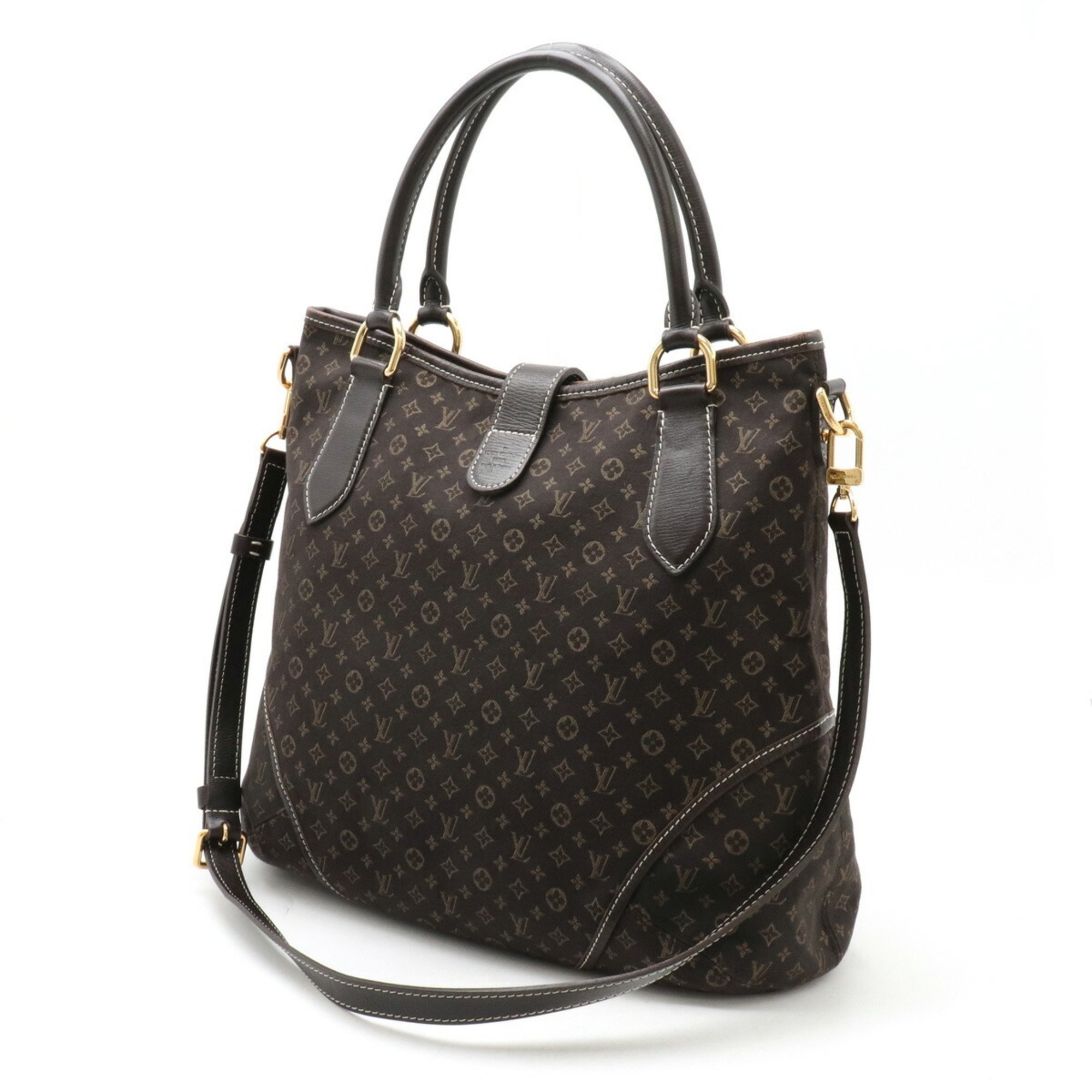 LOUIS VUITTON Louis Vuitton Monogram Idylle Elegy Tote Bag Shoulder Canvas Fuzan Brown M56696