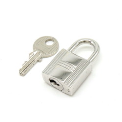 HERMES Padlock No.104 with Key Silver Color