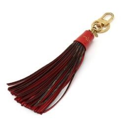 LOUIS VUITTON Louis Vuitton Monogram Keychain Tassel Bag Charm Rouge Red M78616