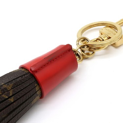 LOUIS VUITTON Louis Vuitton Monogram Keychain Tassel Bag Charm Rouge Red M78616