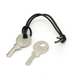 HERMES Padlock No.127 with Key Silver Color