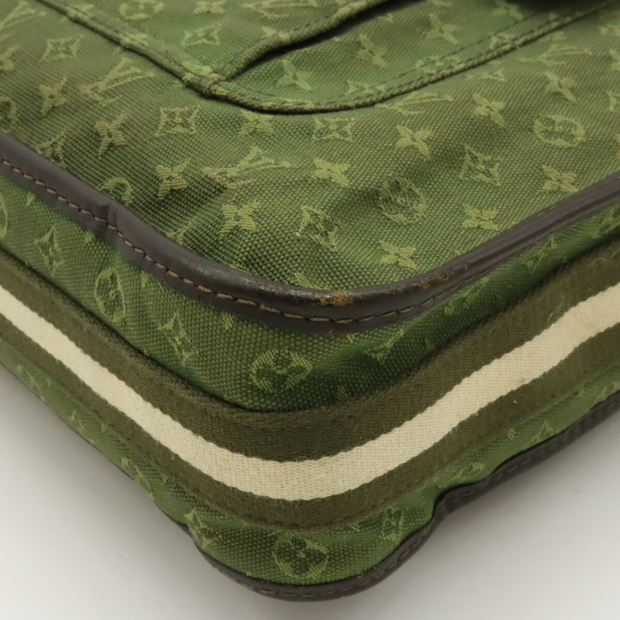 LOUIS VUITTON Louis Vuitton Monogram Busas Marie Kate Shoulder Bag Canvas Leather TST Khaki Green M92322