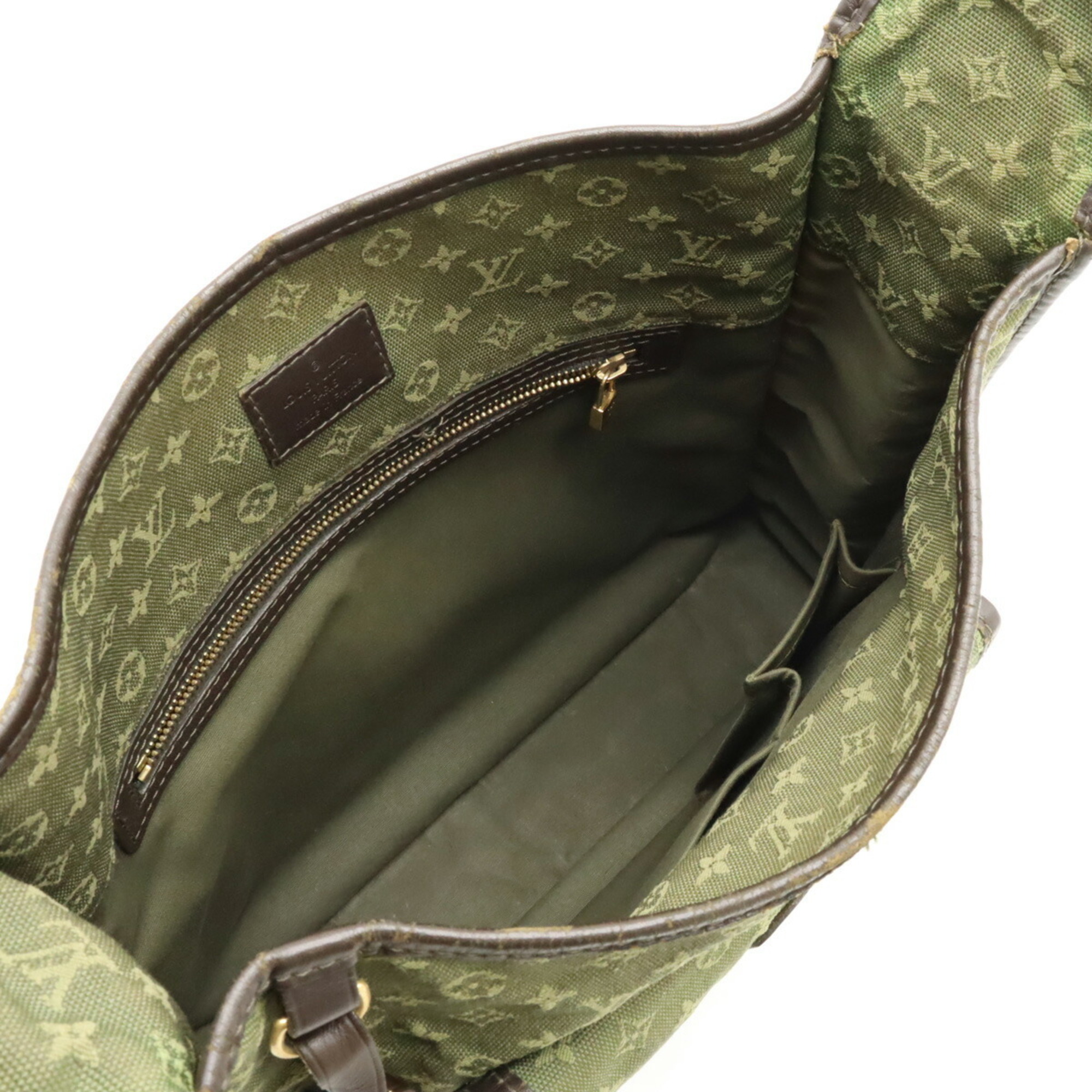 LOUIS VUITTON Louis Vuitton Monogram Busas Marie Kate Shoulder Bag Canvas Leather TST Khaki Green M92322