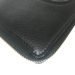 GUCCI Soho Round Zip Long Wallet for Women Leather Black 308004 0359