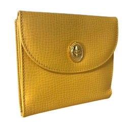 Christian Dior Dior Reserve Compact Wallet, Women's, Leather, Yellow, Bi-fold