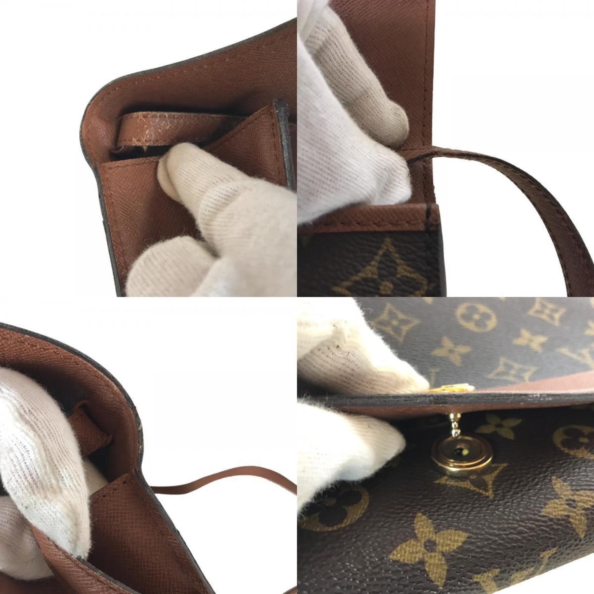 LOUIS VUITTON Bordeaux Sling Bag Shoulder Women's Monogram Canvas Brown M51797