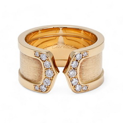 Cartier 2C C de K18YG Yellow Gold Ring