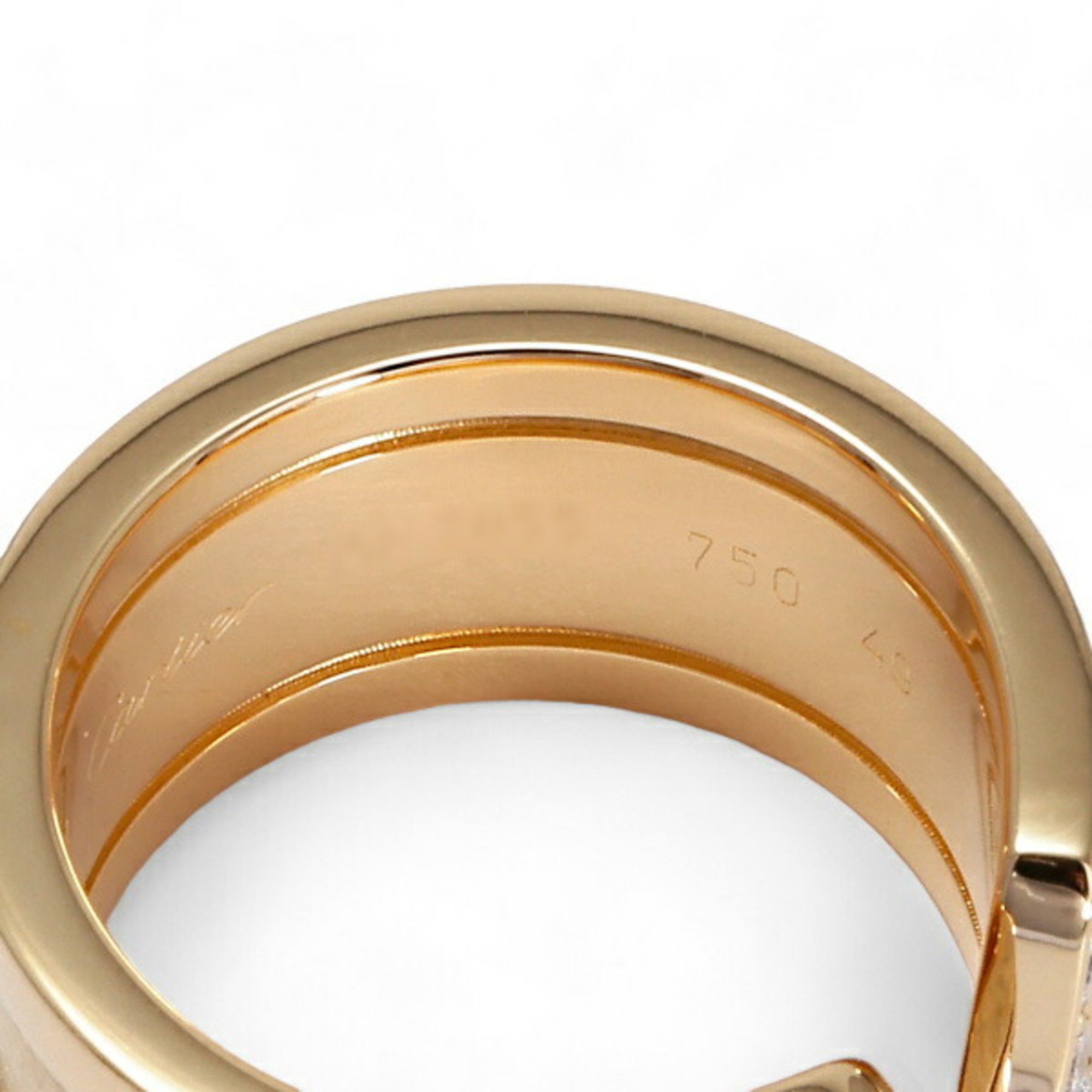 Cartier 2C C de K18YG Yellow Gold Ring