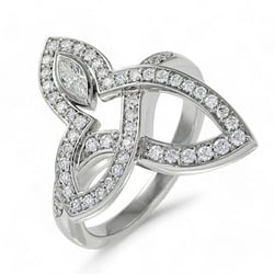 Harry Winston Lily Cluster PT950 Ring