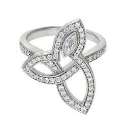 Harry Winston Lily Cluster PT950 Ring