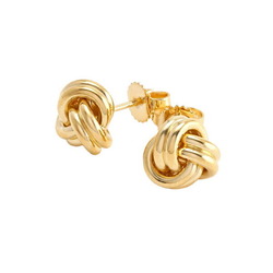 Tiffany Knot Signature 18K Yellow Gold Earrings