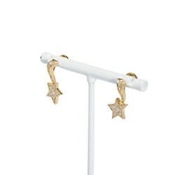 Chanel Comet Shooting Star K18YG Yellow Gold Earrings