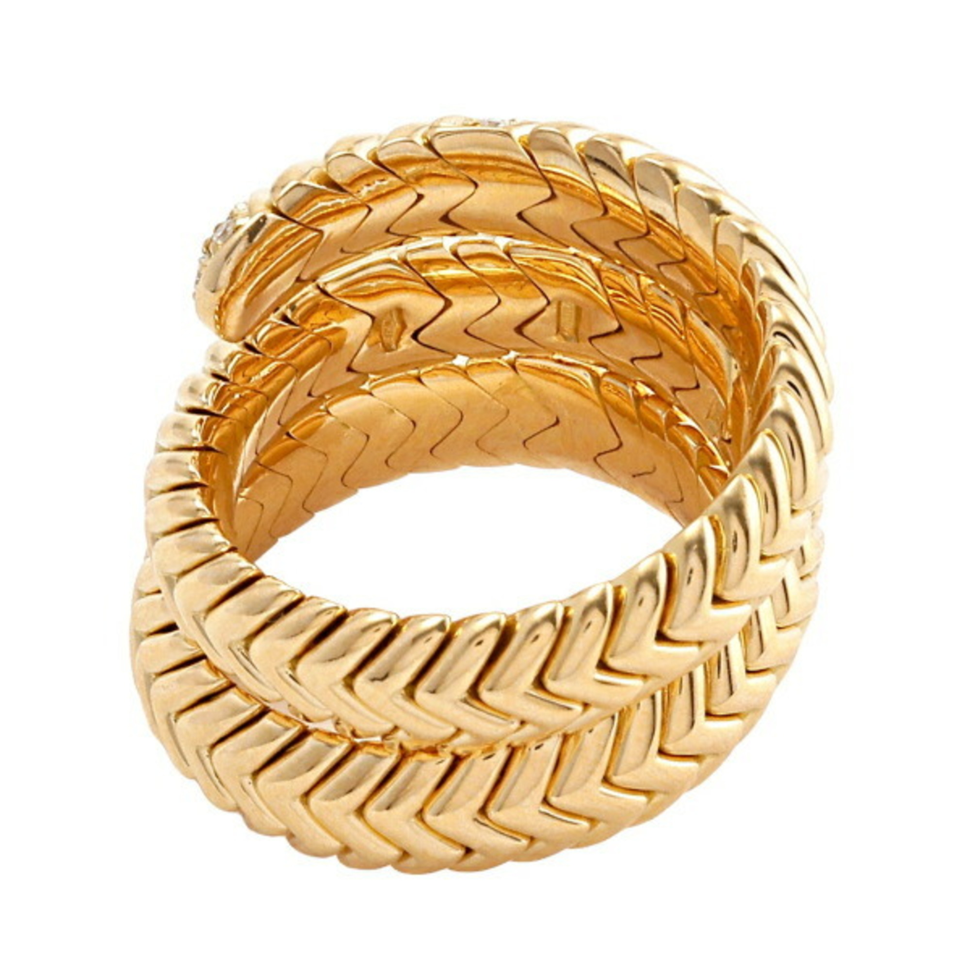 Bvlgari Bulgari Tubogas 18K Yellow Gold Ring