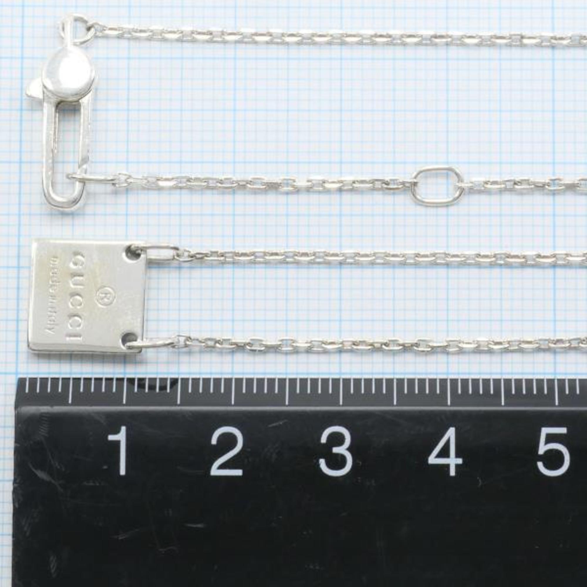 Gucci silver necklace, total weight approx. 5.9g, 47cm