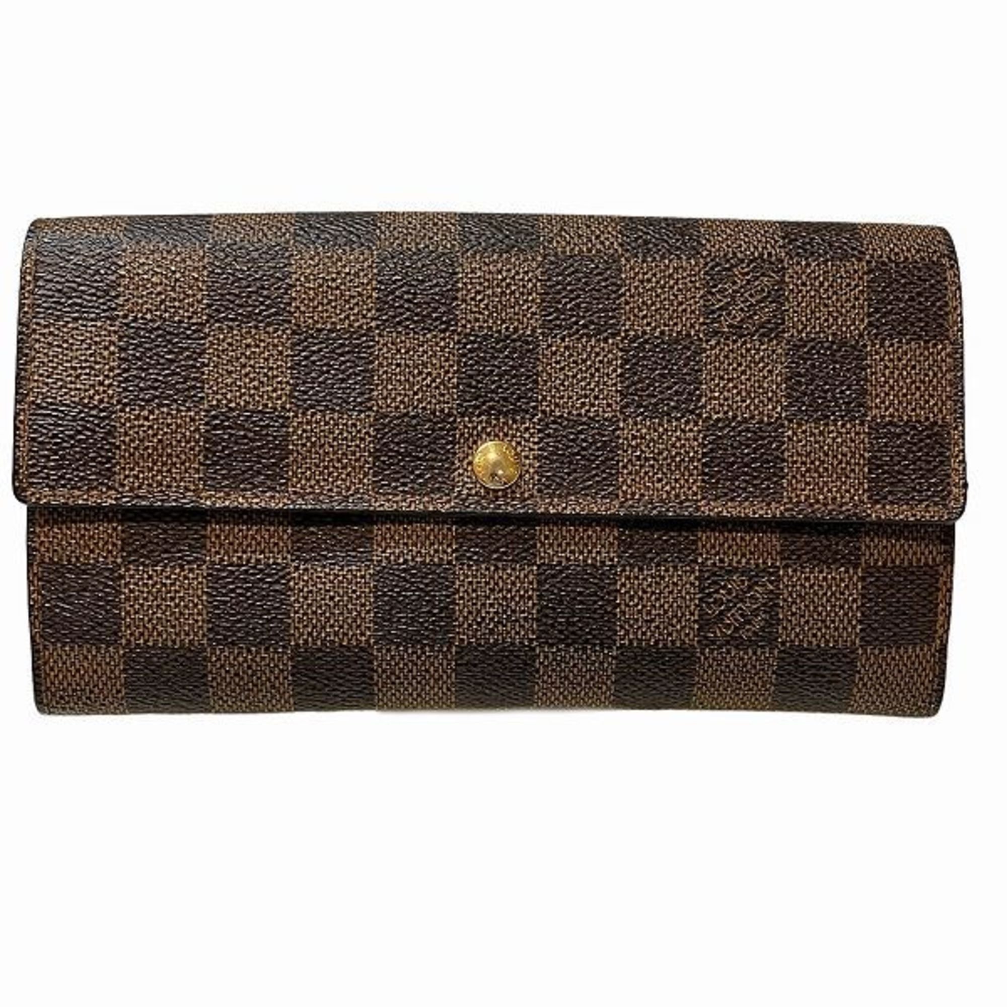 Louis Vuitton Damier Portefeuille Sarah N61734 Wallet Long Men's Women's