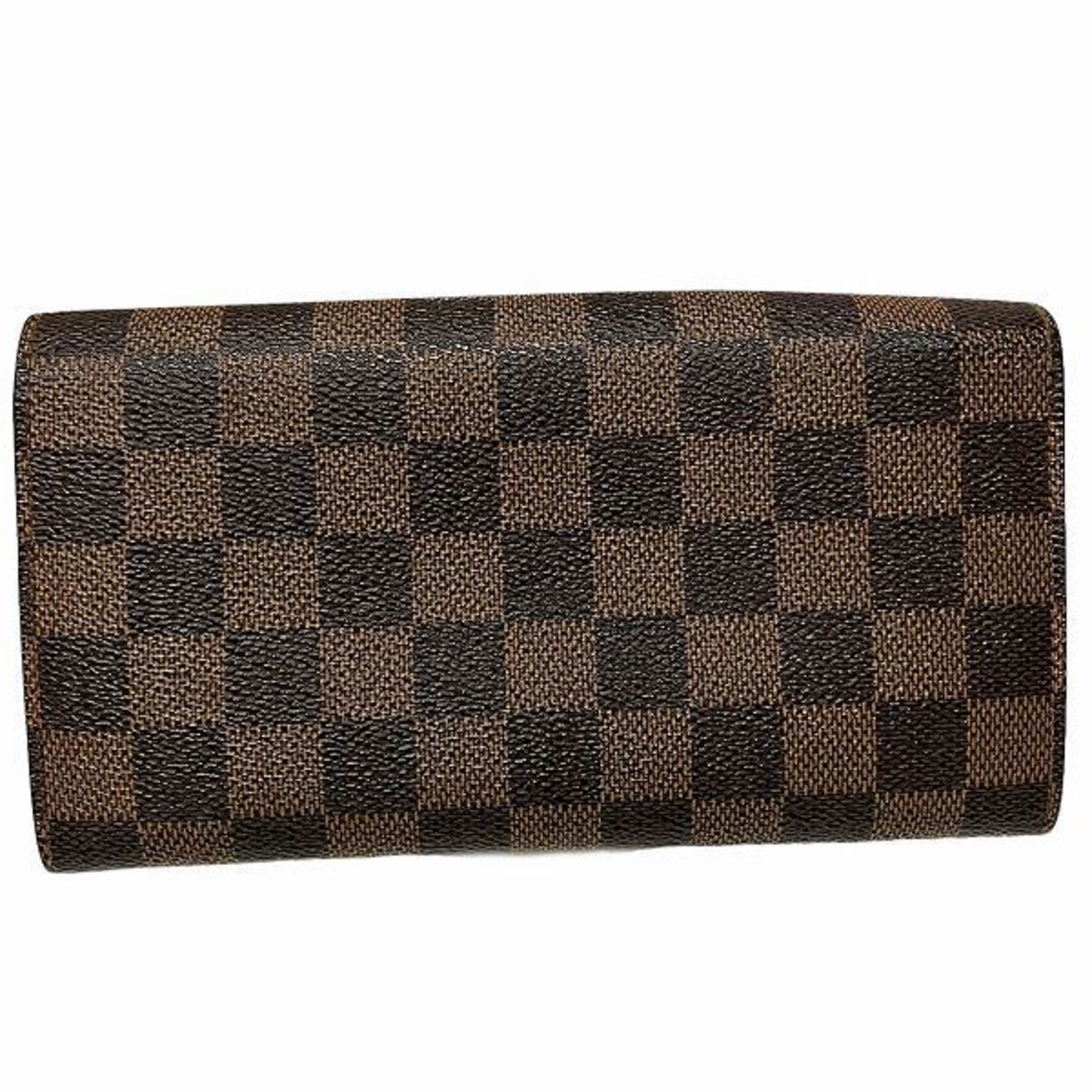 Louis Vuitton Damier Portefeuille Sarah N61734 Wallet Long Men's Women's