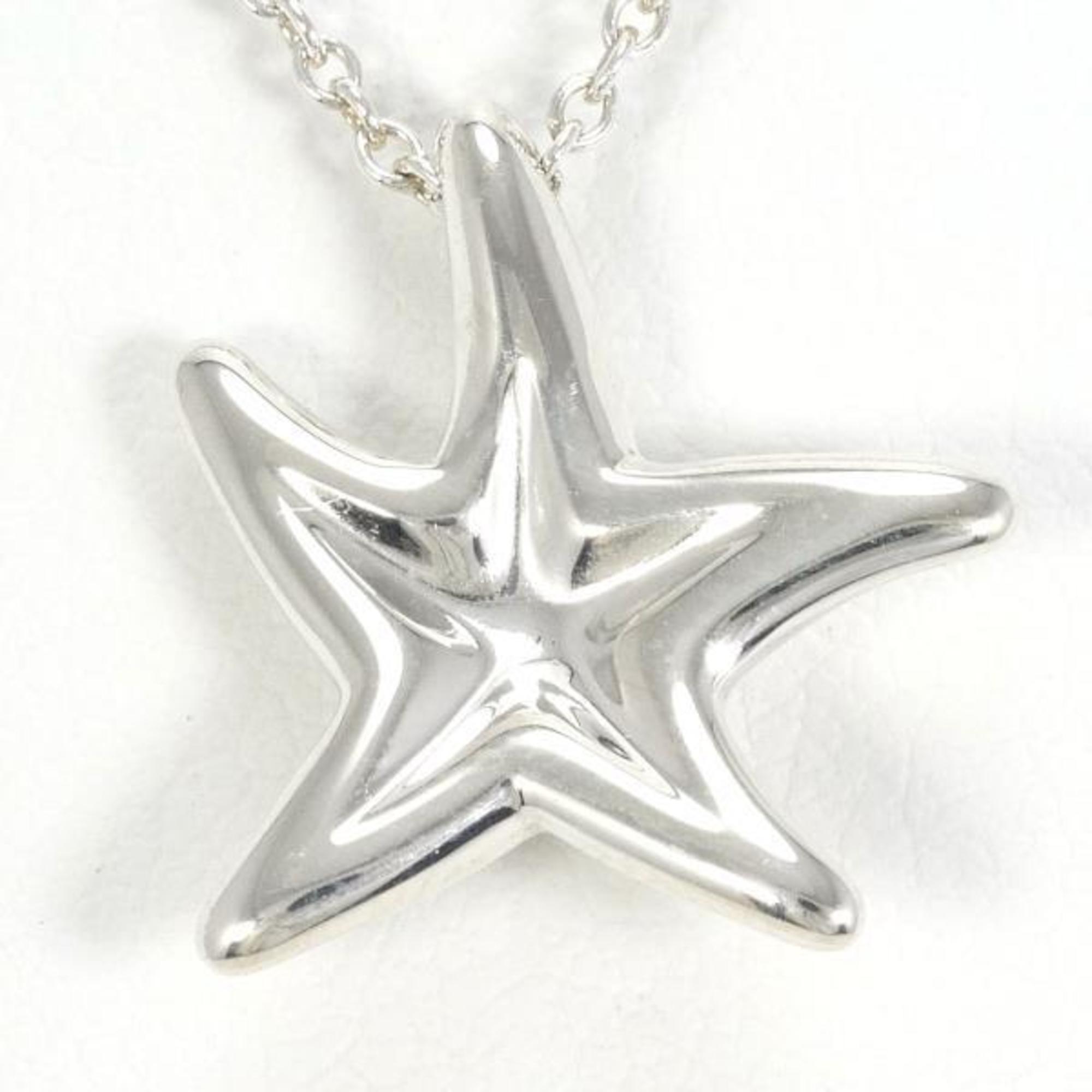 Tiffany Starfish Silver Necklace Total weight approx. 2.9g 41cm