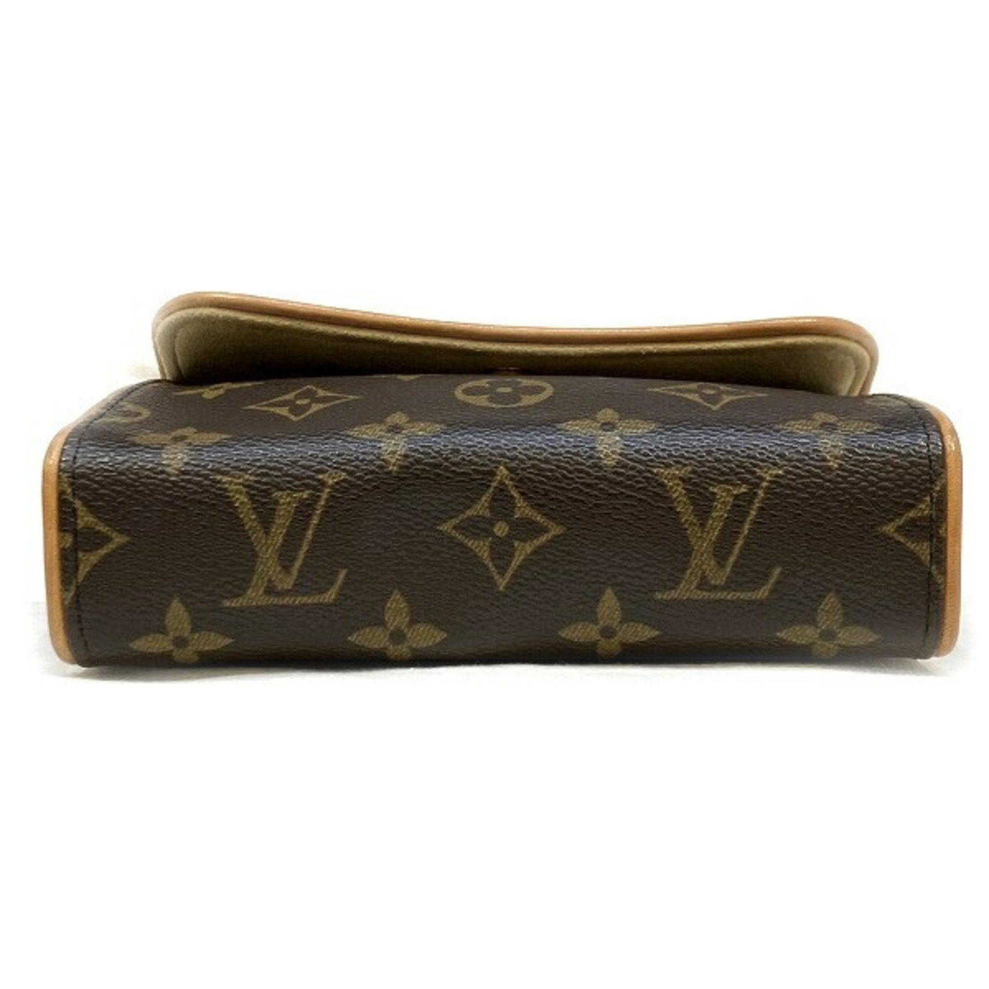 Louis Vuitton Monogram Pochette Florentine M51855 Bag Clutch Waist Pouch Women's