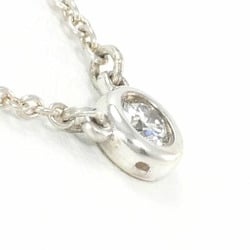 Tiffany by the Yard Silver Necklace Diamond Total Weight 1.6g Approx. 41cm