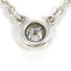 Tiffany by the Yard Silver Necklace Diamond Total Weight 1.6g Approx. 41cm