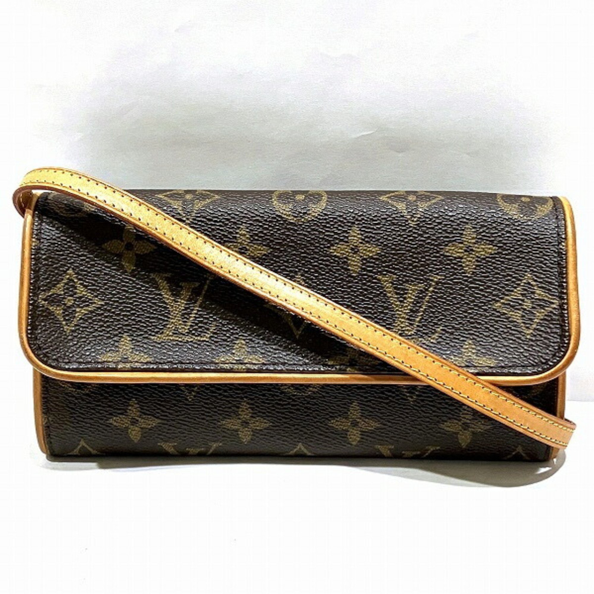 Louis Vuitton Monogram Pochette Twin PM M51854 Bag Shoulder Women's