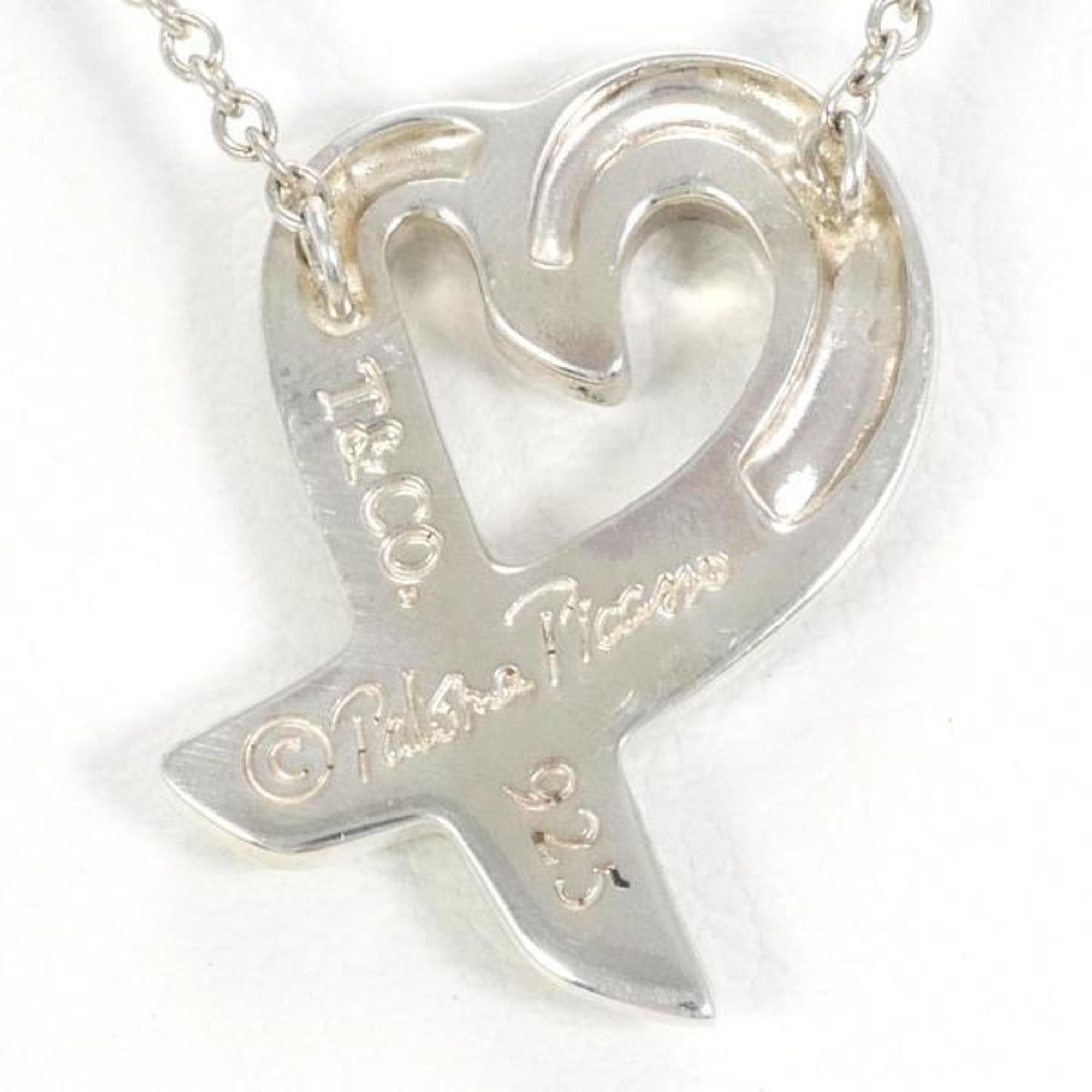 Tiffany Loving Heart Silver Necklace Box Total weight approx. 2.8g 40cm