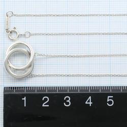 Tiffany Interlocking Circle Silver Necklace Total weight approx. 4.8g 43cm