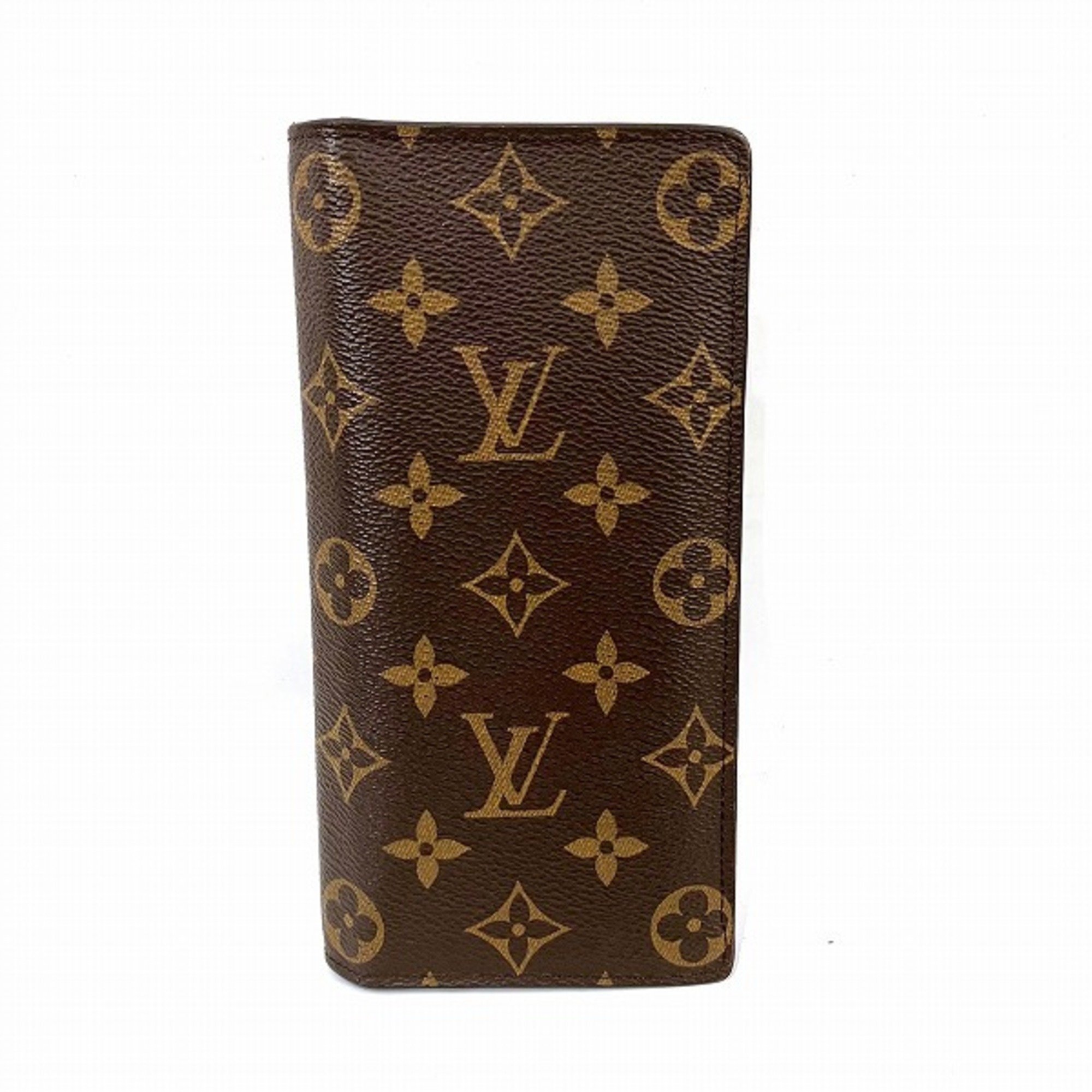 Louis Vuitton Monogram Portefeuille Brazza M66540 Long Wallet for Men and Women