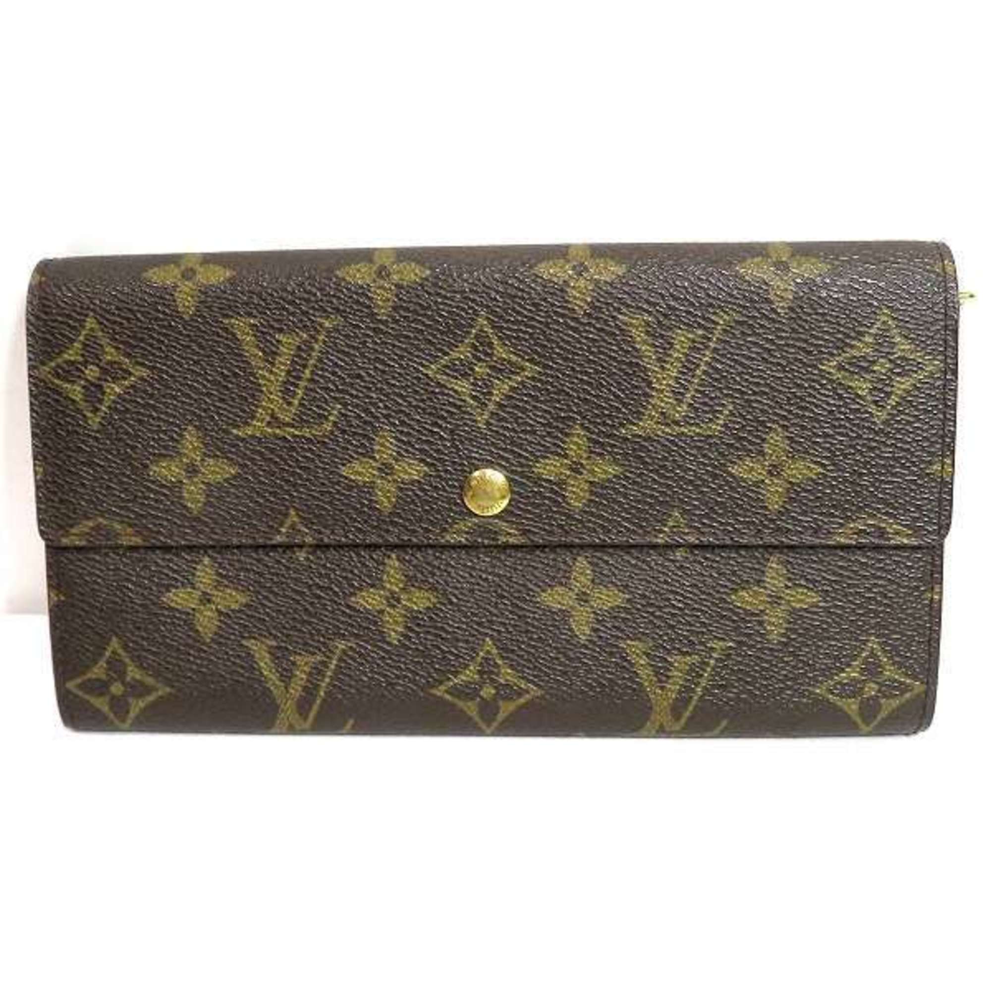 Louis Vuitton Monogram Pochette Porte Monnaie Credit M617265 Long Wallet for Men and Women