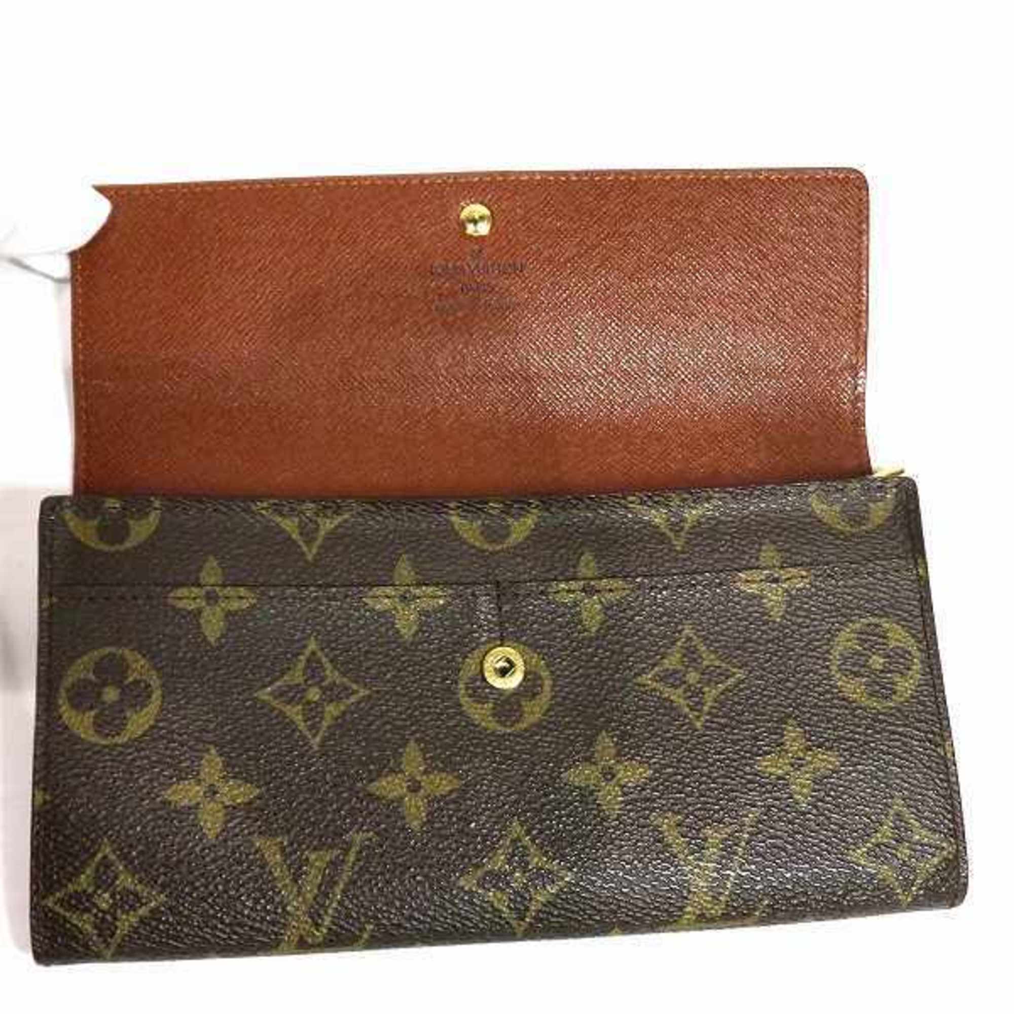 Louis Vuitton Monogram Pochette Porte Monnaie Credit M617265 Long Wallet for Men and Women