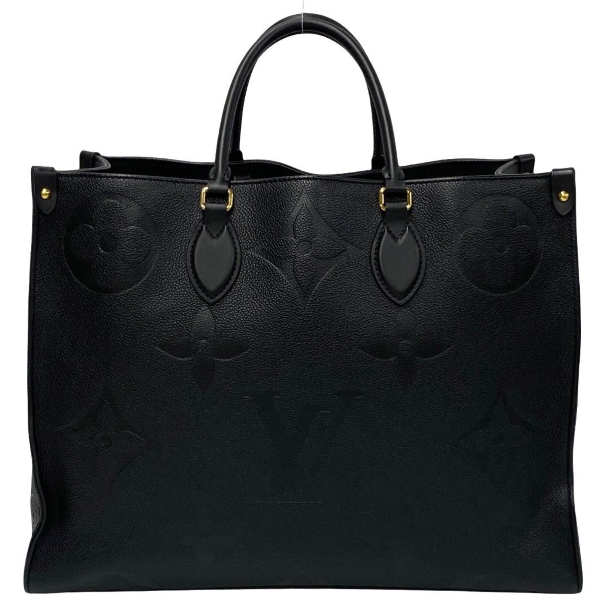 LOUIS VUITTON Louis Vuitton On the Go GM Monogram Empreinte Leather Tote Bag Handbag Black 14840