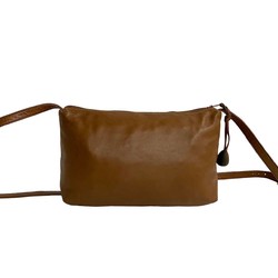 LOEWE Anagram Nappa Leather Shoulder Bag Pochette Sacoche Brown 11385