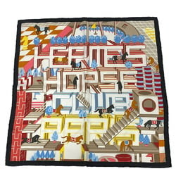 HERMES Horse Club Detail Carré 45 Gavroche Scarf Multicolor Unisex